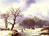A Winter Landscape by Willem Bodemann